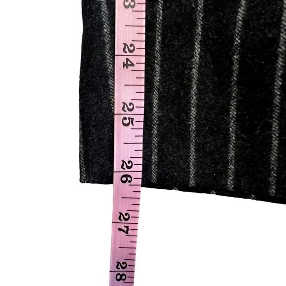 Aritzia Wilfred Pinstripe Wool Cashmere Blend Straight Leg Pants Gray 6 - Picture 6 of 11